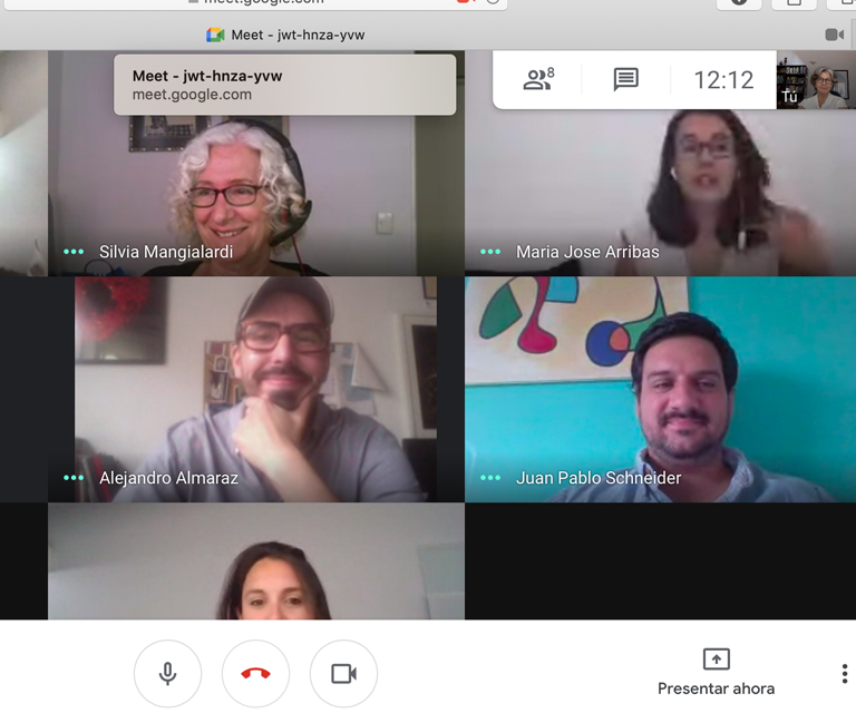 Elda Harrington, Alejandro Almaraz y Silvia Mangialardi