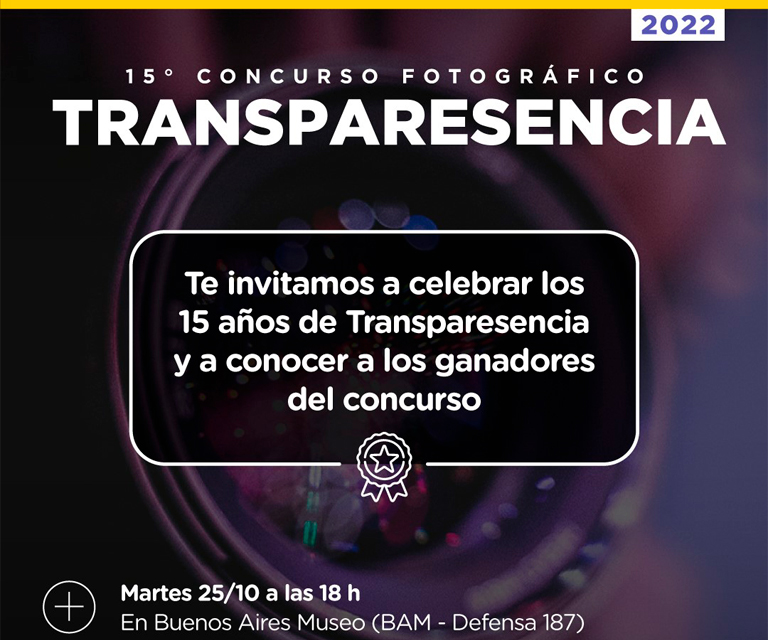 Invitaci&oacute;n 15 a&ntilde;os de Transparesencia
